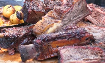 BBQ Beef Ribs smoked on the Grill