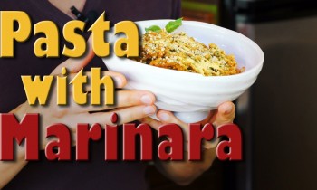 Kelp Noodle Pasta with Marinara Sauce: Raw Vegan Recipe