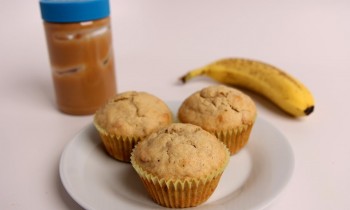 Peanut Butter & Banana Muffins Recipe – Laura Vitale – Laura in the Kitchen Episode 410