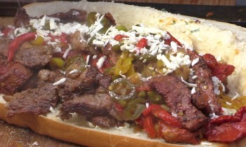 Pepper Steak Sub Sandwich by the BBQ Pit Boys