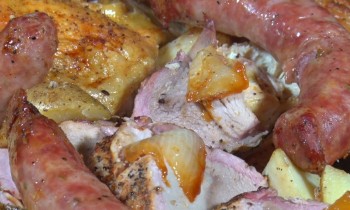 Porken Potatoes –a Pork and Chicken Roast by the BBQ Pit Boys