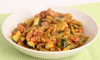 One Pot Pasta with Sausage & Zucchini – Laura Vitale – Laura in the Kitchen Episode 903