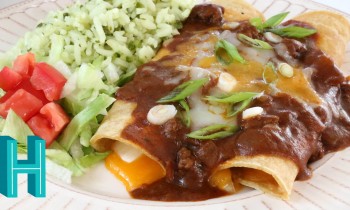 Tex-Mex Chili Cheese Enchiladas |  Hilah Cooking