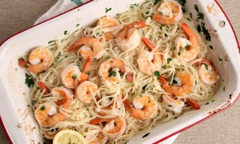 10 Minute Oven Roasted Shrimp Scampi Recipe – Laura Vitale – Laura in the Kitchen Episode 1005