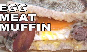 Egg Meat Muffin Burger recipe