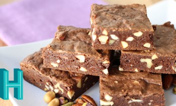 Five Nut Brownies |  Hilah Cooking