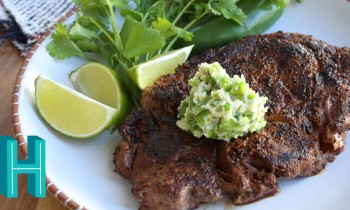 Ribeye Steak with Jalapeño Butter |  Hilah Cooking