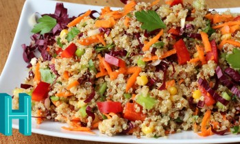 Rainbow Quinoa Salad Recipe |  Hilah Cooking